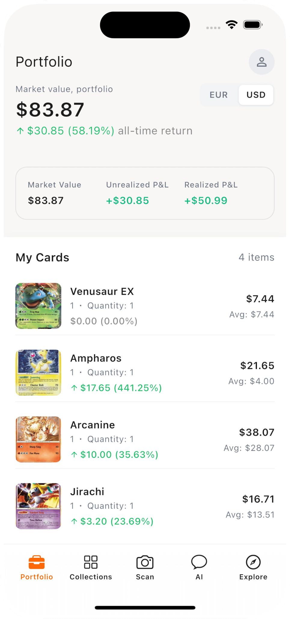 TCG Radar App - Card Scanner